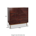 Beau Grooved Mango Wood 3 Drawer Chest of Drawers