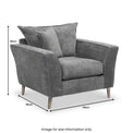 Rock Armchair Grey Dimensions Roseland Furniture