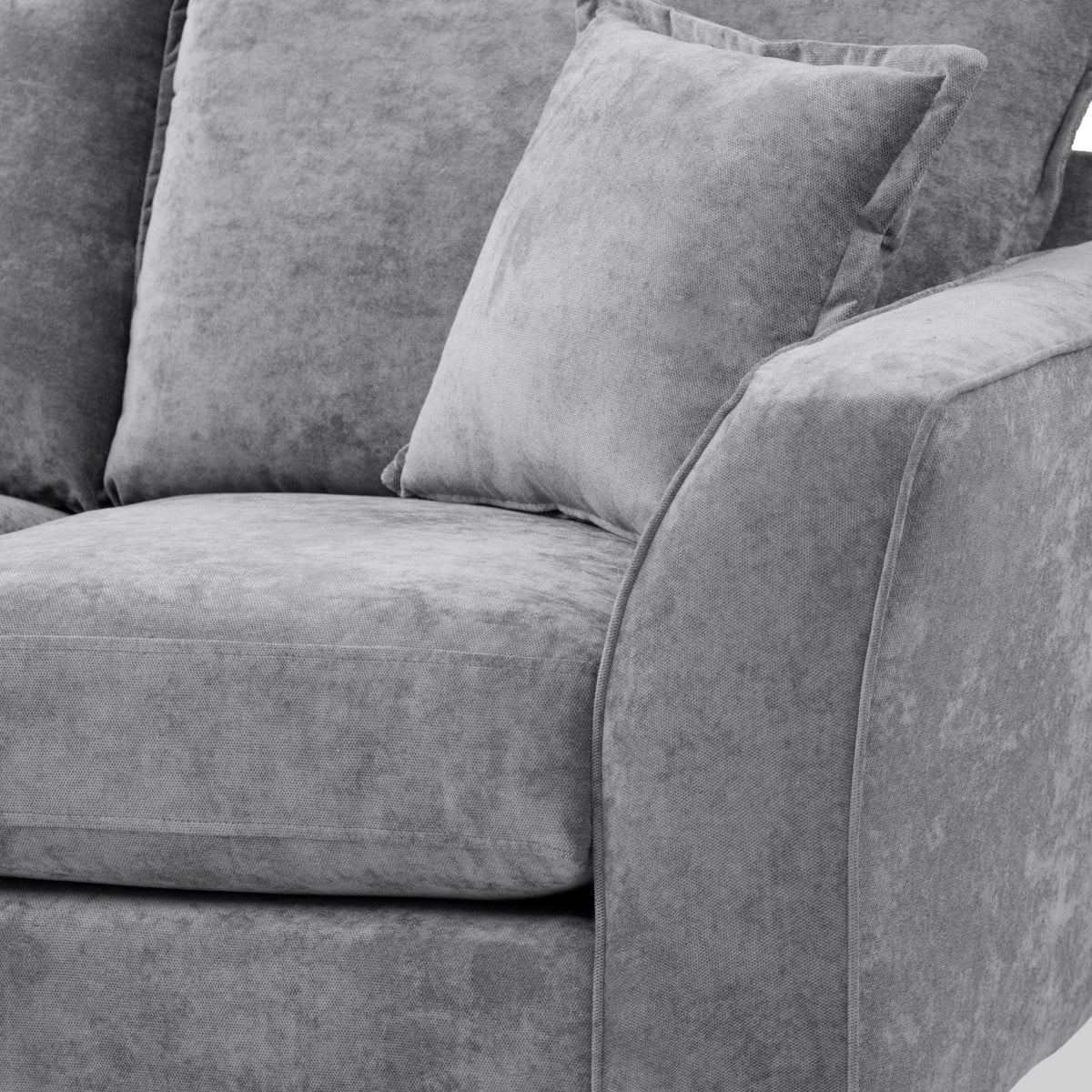 Rock 3 Seater Sofa Grey Roseland Furniture