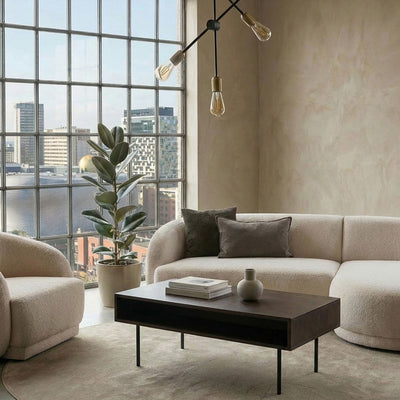 Roka Oak Geometric Coffee Table