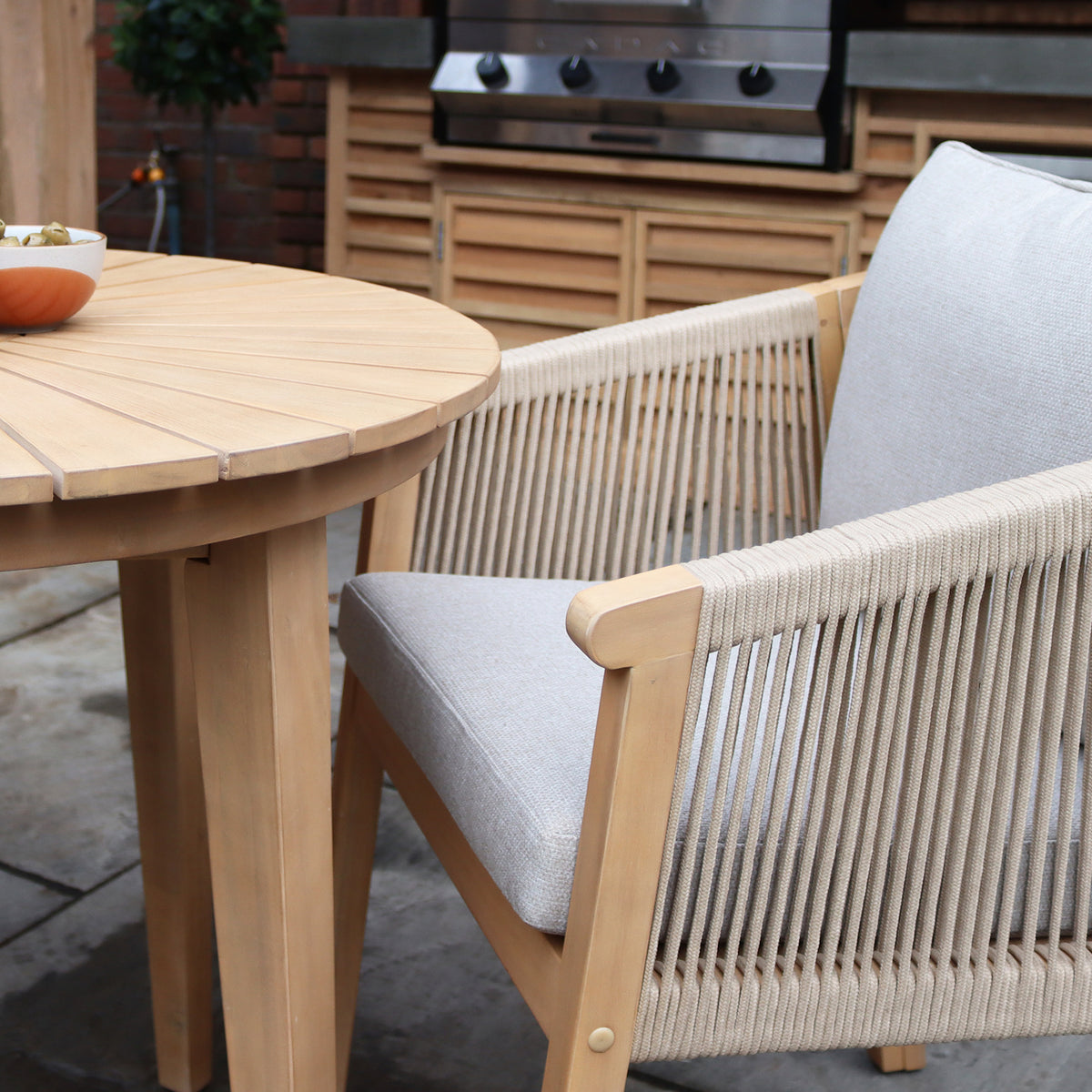 FSC 1 Roma 80cm Bistro Table 2 Roma Dining Chairs Close1 from Roseland Furniture