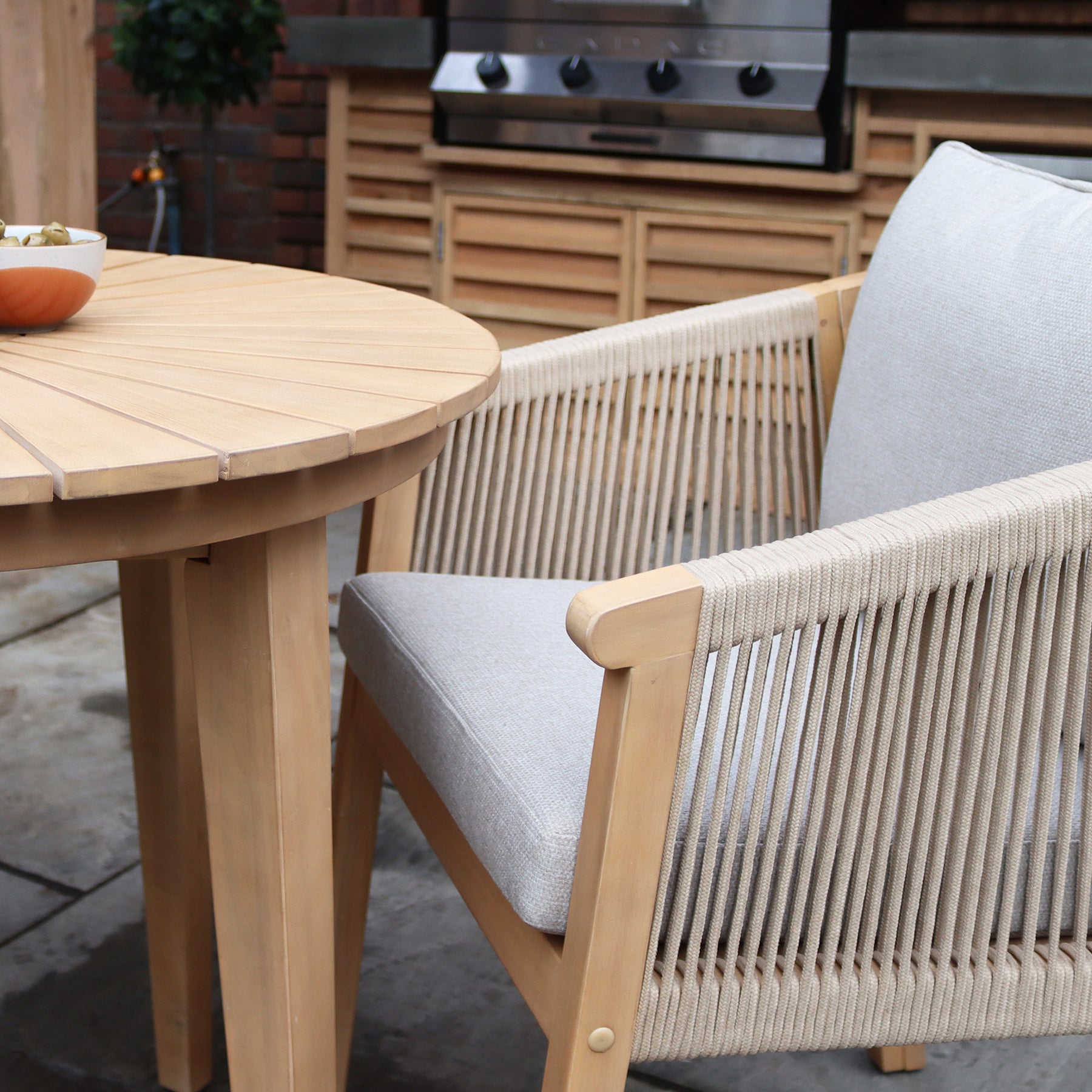 FSC 1 Roma 80cm Bistro Table 2 Roma Dining Chairs Close1 from Roseland Furniture