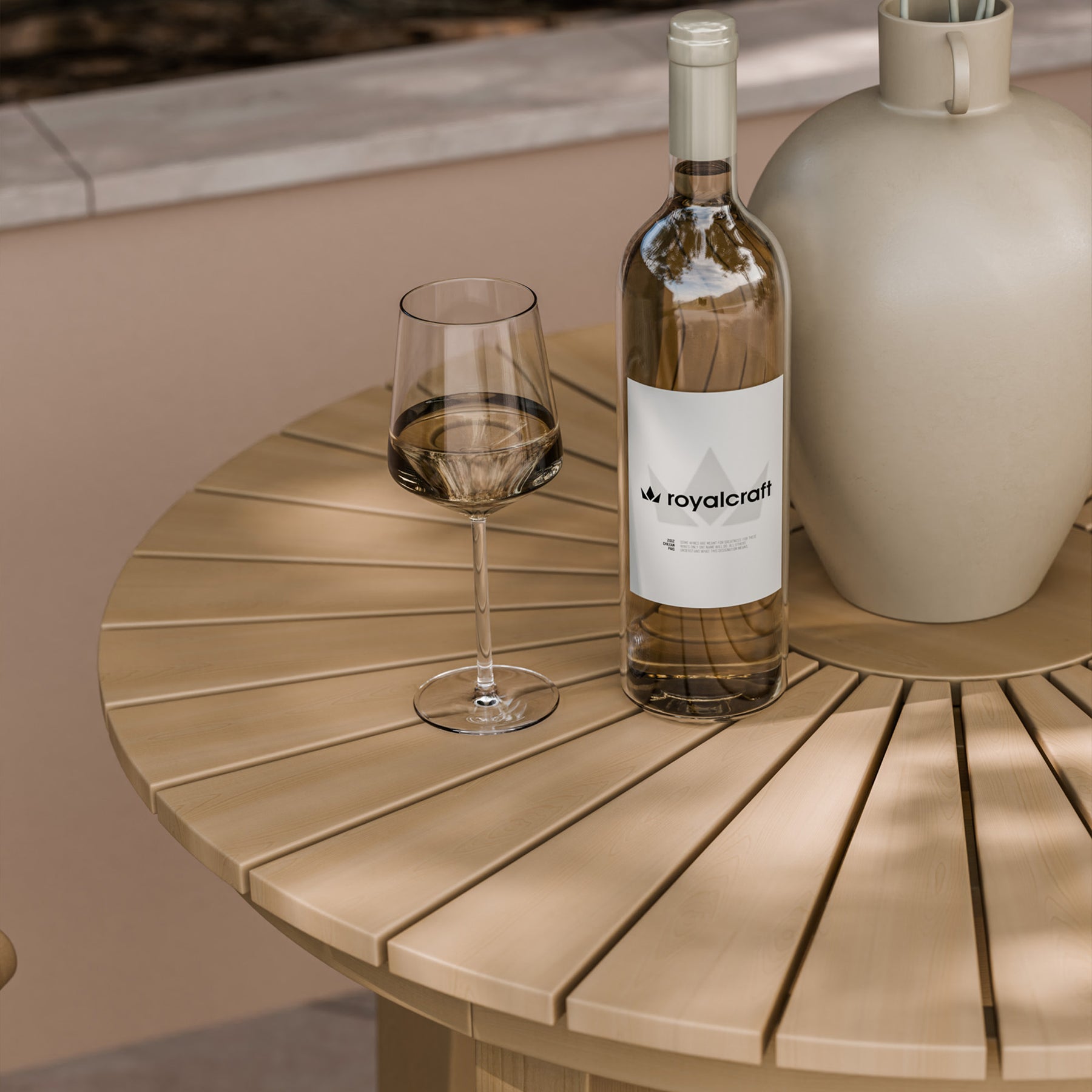 Roma FSC Sunray Bistro Set 80cm Table with 2 Roma Dining Chairs