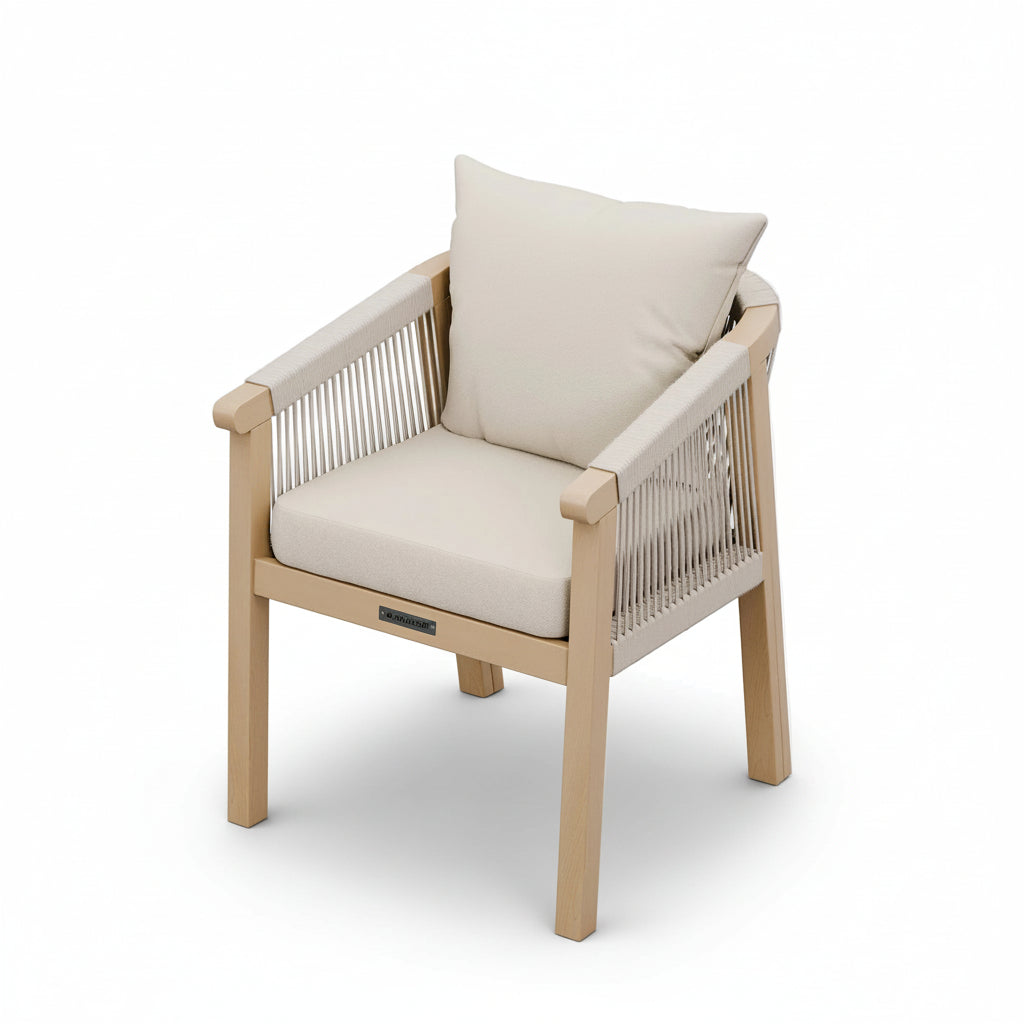 Roma FSC Sunray Bistro Set 80cm Table with 2 Roma Dining Chairs