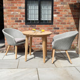 FSC 1 Roma 80cm Bistro Table w 2 Sol Dining Chairs Close1 from Roseland Furniture