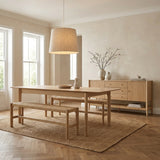 Harborough Oak 150cm Dining Bench from Roseland Furniture