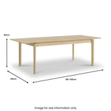 Harborough Oak 180-230cm Extendable Dining Table from Roseland Furniture