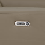 Radford Leather Power Reclining Corner Chaise Sofa close up of control device