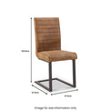 Robyn Tan Chair with Black Legs by Roseland Furniture