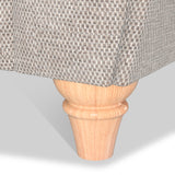 Rusford Sand Snuggler Armchair close up of turned foot