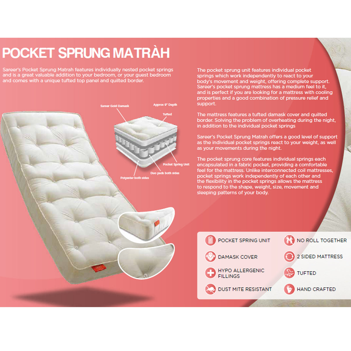 Matrah Pocket Sprung Mattress