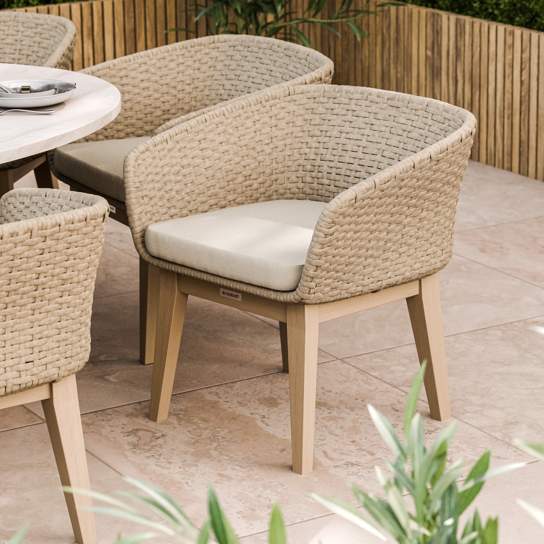 FSC 1 Saturn 200x145cm Ellipse Table w 8 EDawn Chairs from Roseland Furniture