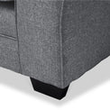 St Ives Large Corner Sofa in Charcoal by Roseland Furniture