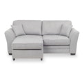 St Ives Chaise Sofa in Silver by Roseland Furniture