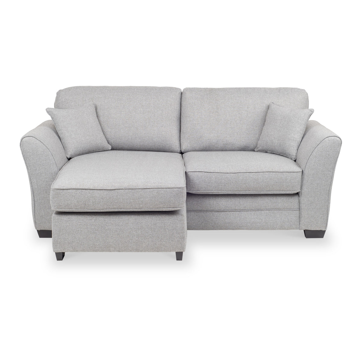 St Ives Chaise Sofa in Silver by Roseland Furniture