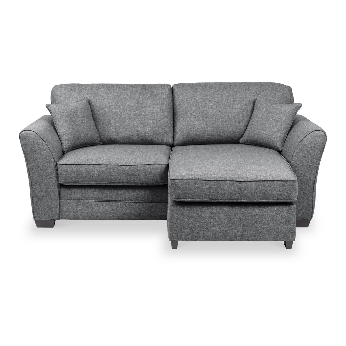 St Ives Chaise Sofa in Charcoal by Roseland Furniture