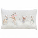 Snowy Hare 50cm Bolster Cushion by Roseland Furniture