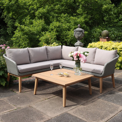 Sol 5 Seater Corner Lounge Set with Square Coffee Table