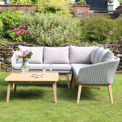 Sol 5 Seater Corner Lounge Set with Square Coffee Table