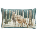 Stag Teal Scene 50cm Bolster Cushion by Roseland Furniture