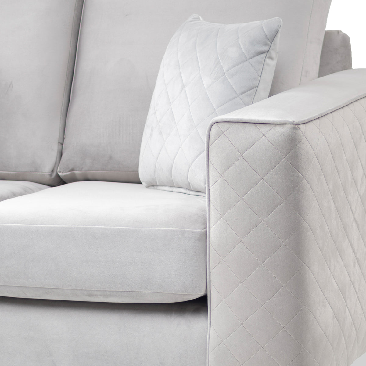 Swift 3 Seater Sofa Silver Roseland Furniture