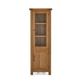 Zelah Oak Corner Display Cabinet