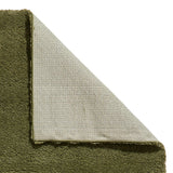 Roswell Olive Stain Resistant Shaggy Rug for living room