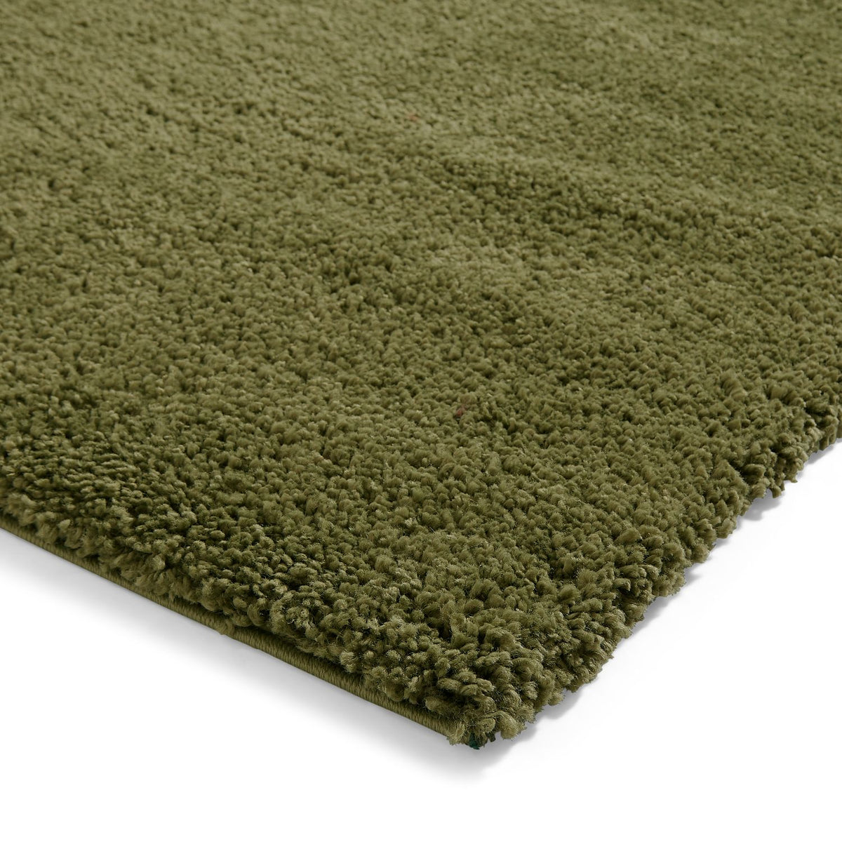 Roswell Olive Stain Resistant Shaggy Rug for living room