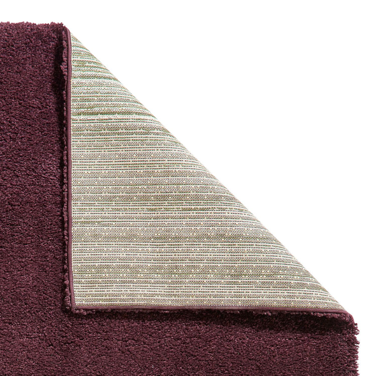 Roswell Purple Stain Resistant Shaggy Rug for living room