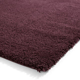 Roswell Purple Stain Resistant Shaggy Rug for living room