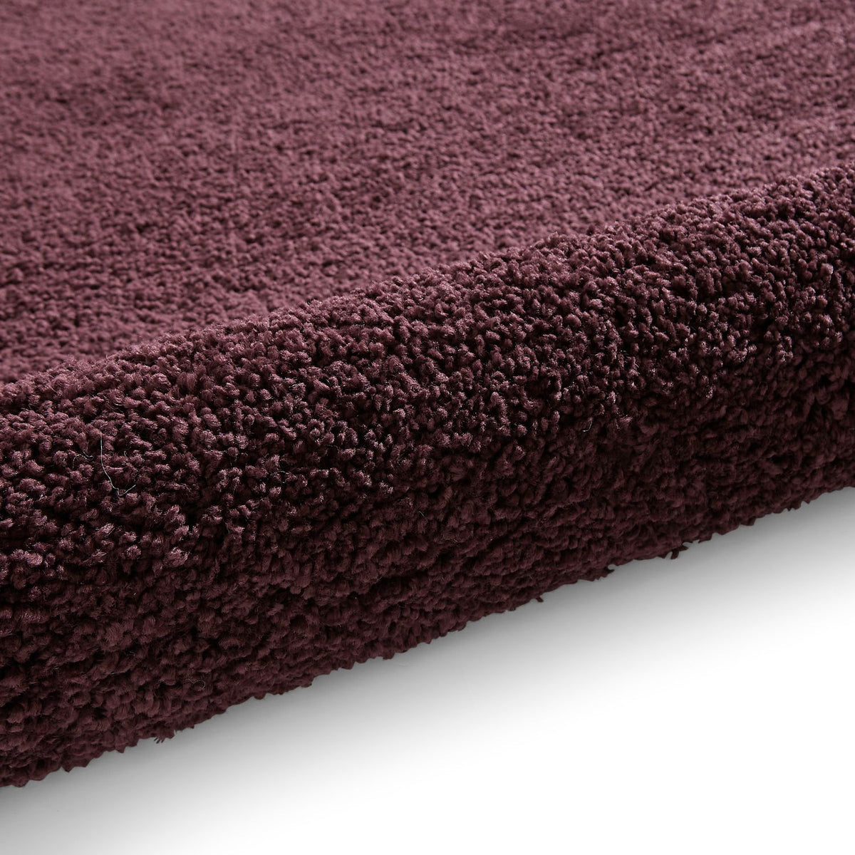 Roswell Purple Stain Resistant Shaggy Rug for living room