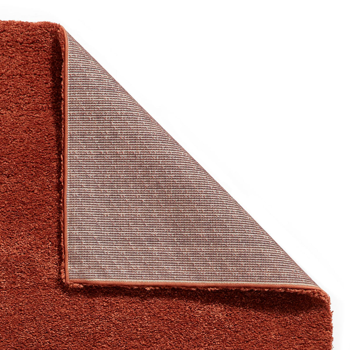 Roswell Terracotta Stain Resistant Shaggy Rug for living room