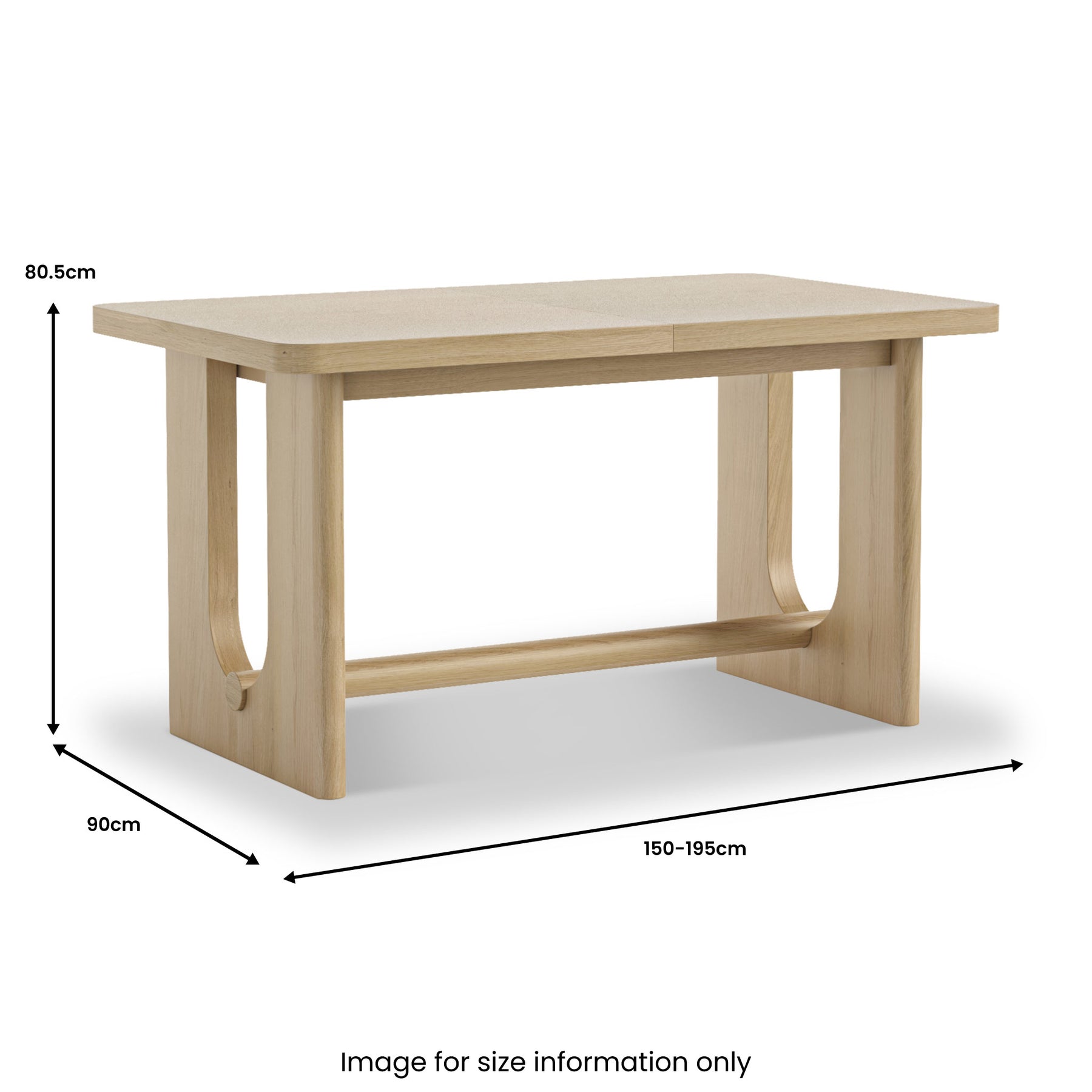 Whitstone Oak Small Extending Dining Table from Roseland Furniture