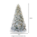 Snowy St Petersburg Fir Warm White LED 7.5ft Christmas Tree from Roseland