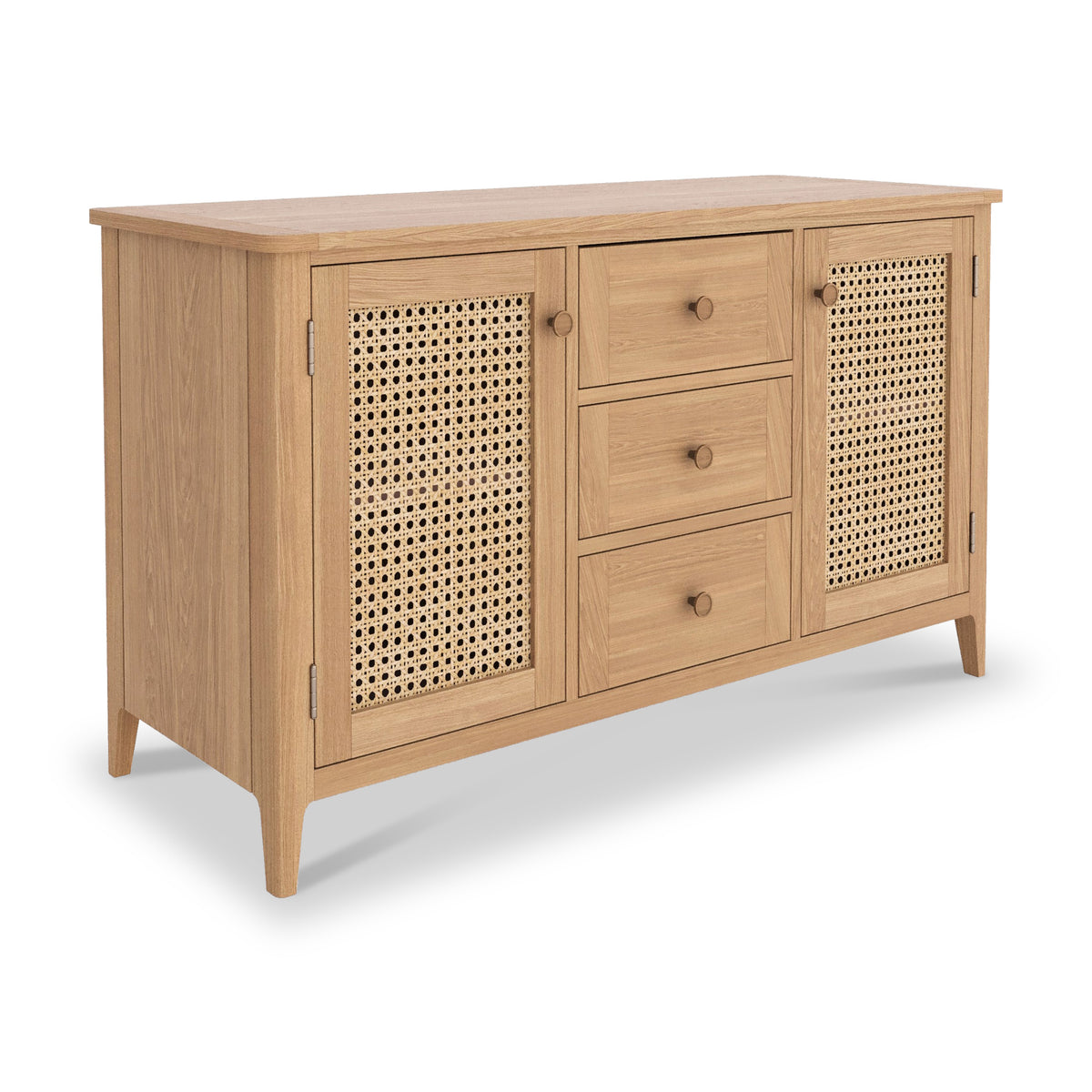 Albany Oak Rattan Large Sideboard from Roseland Furniture