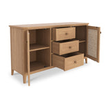 Albany Oak Rattan Large Sideboard from Roseland Furniture