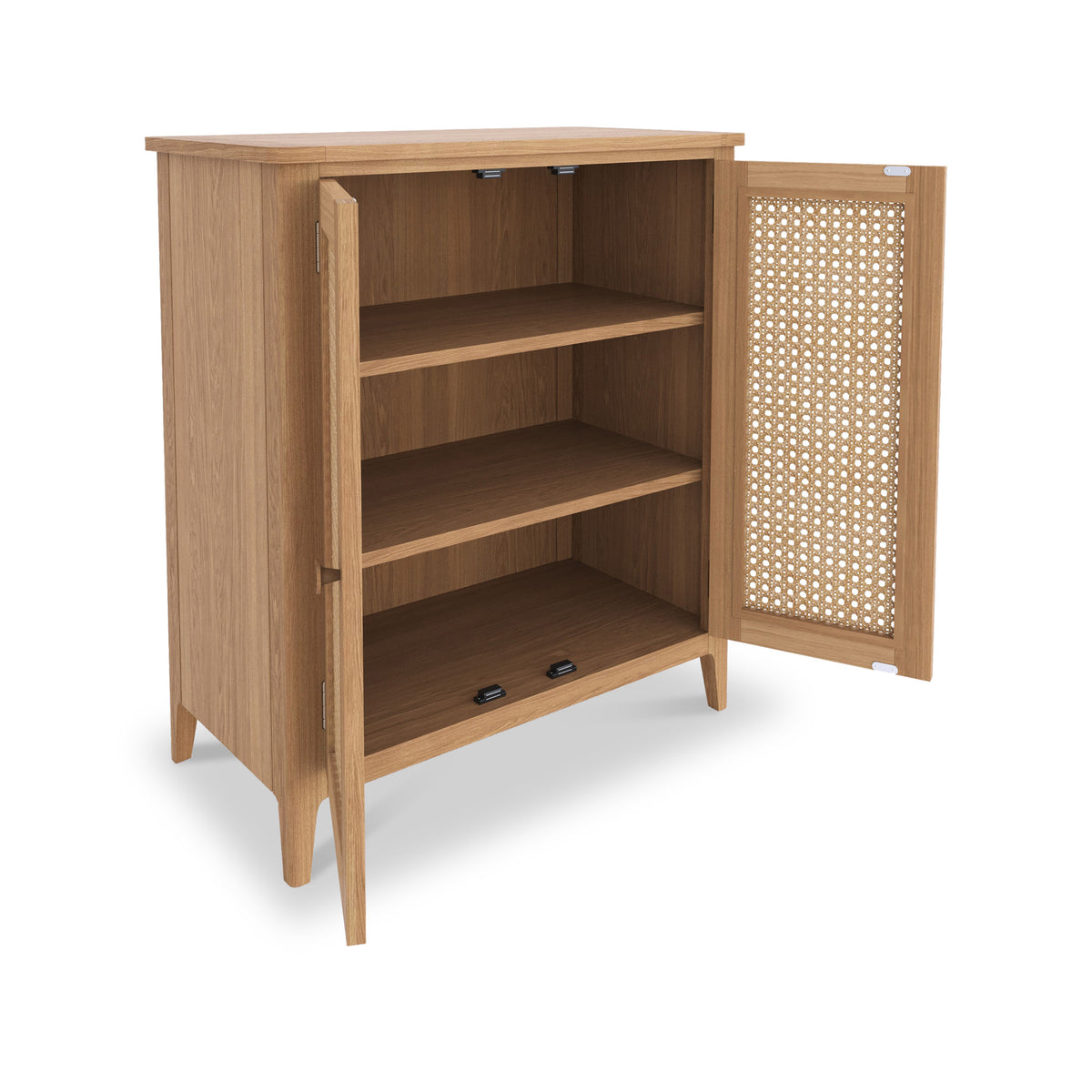 Albany Oak Rattan Small Cupboard from Roseland Furniture