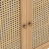 Albany Oak Rattan Small Cupboard from Roseland Furniture