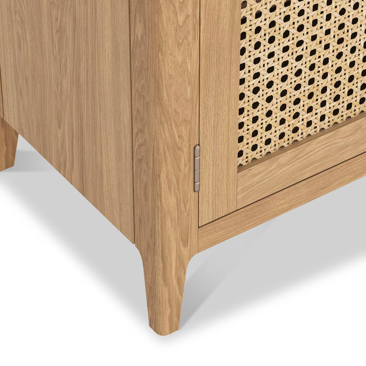Albany Oak Rattan Small Cupboard from Roseland Furniture