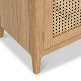 Albany Oak Rattan Small Cupboard from Roseland Furniture