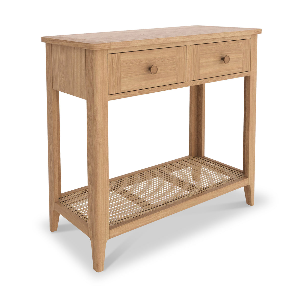 Albany Oak Rattan Console Table from Roseland Furniture