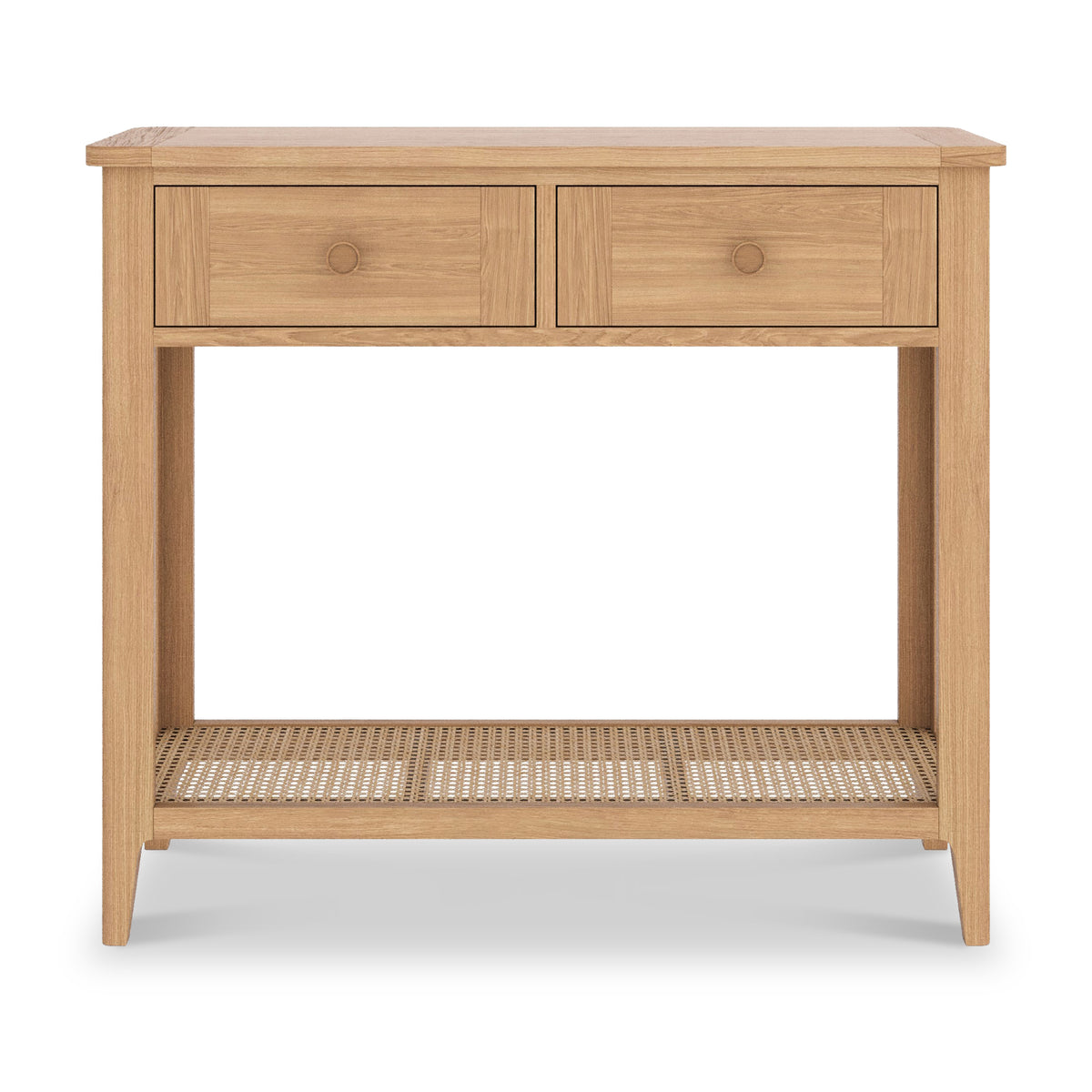 Albany Oak Rattan Console Table from Roseland Furniture