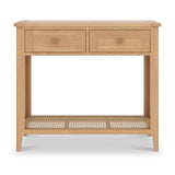 Albany Oak Rattan Console Table from Roseland Furniture
