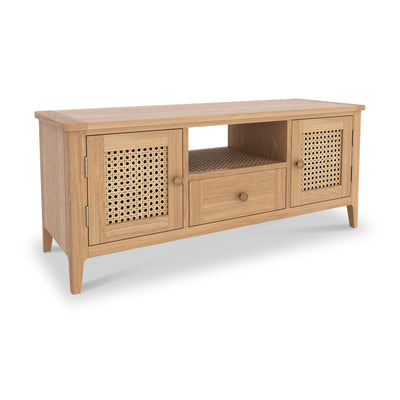 Albany Oak & Rattan 120cm TV Unit