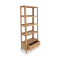 Albany Oak Rattan Ladder Display Bookcase from Roseland Furniture