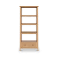 Albany Oak Rattan Ladder Display Bookcase from Roseland Furniture