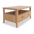 Albany Oak Rattan 2 Drawer Coffee Table from Roseland Furniture