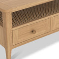 Albany Oak Rattan 2 Drawer Coffee Table from Roseland Furniture