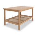 Albany Oak Rattan Coffee Table With Shelf from Roseland Furniture