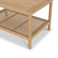 Albany Oak Rattan Coffee Table With Shelf from Roseland Furniture